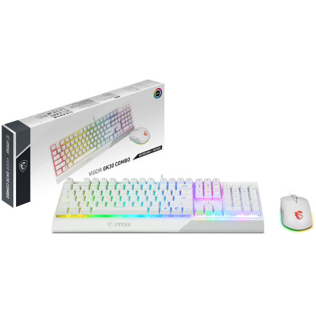 MSI Vigor GK30 Combo White Teclado + Ratón
