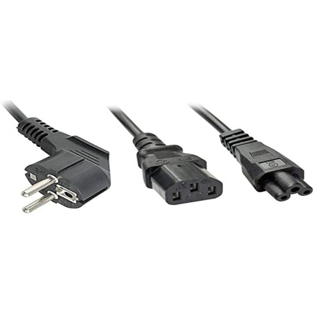Lindy 30047 Câble secteur Y vers IEC C13/C5