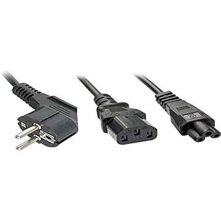 Lindy 30047 Câble secteur Y vers IEC C13/C5