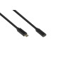 Good Connections Câble d'extension USB 3.2 Gen.2 - 10 Gbit/s, puissance de charge 100 W, 4 K @ 60 Hz - Fiche USB-C vers prise US Good Connections Câble d'extension USB 3.2 Gen.2 - 10 Gbit/s, puissance de charge 100 W, 4 K @ 60 Hz - Fiche USB-C vers prise US
