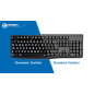 Geemarc KBSV3_BLK_GE Clavier USB Allemand, QWERTZ, Windows® Noir Extragroße Tasten Geemarc KBSV3_BLK_GE Clavier USB Allemand, QWERTZ, Windows® Noir Extragroße Tasten