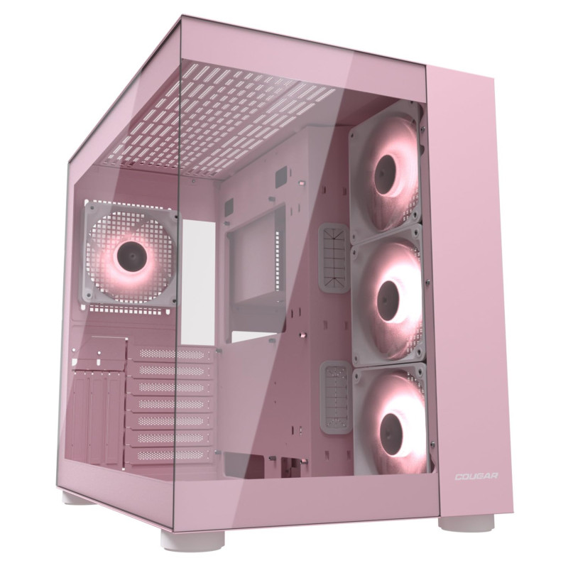 Cougar Gaming - Boitier PC - FV150RGB - Mini-ITX, Micro-ATX et ATX - Double Chambre - Compatible GPU 400 mm - ARGB - Refroidisse Cougar Gaming - Boitier PC - FV150RGB - Mini-ITX, Micro-ATX et ATX - Double Chambre - Compatible GPU 400 mm - ARGB - Refroidisse