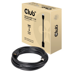 Club 3D HDMI Rallonge Fiche mâle HDMI-A, Prise Femelle HDMI-A 5.00 m Noir CAC-1320 Câble HDMI