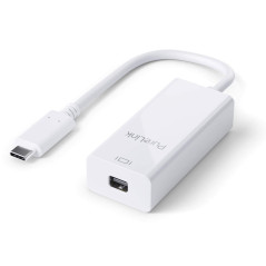 PureLink Adaptateur USB-C vers mini DisplayPort - 4K60 - iSeries 0,10 m, blanc