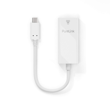 PureLink Adaptateur USB-C à Ethernet - Gigabit 1000 Mbps - iSeries 0, 10 m, Blanc