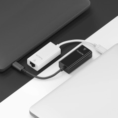 PureLink Adaptateur USB-C à Ethernet - Gigabit 1000 Mbps - iSeries 0, 10 m, Blanc