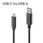 PureLink Câble USB-C vers USB-A, USB 3.1 Gen 1 avec transfert de données 5 GO/s, noir, 1,50 m PureLink Câble USB-C vers USB-A, USB 3.1 Gen 1 avec transfert de données 5 GO/s, noir, 1,50 m