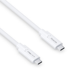 PureLink Câble USB-C vers USB-C, USB 3.1 Gen 1 avec transfert de données 5 GO/s, blanc, 1,00 m