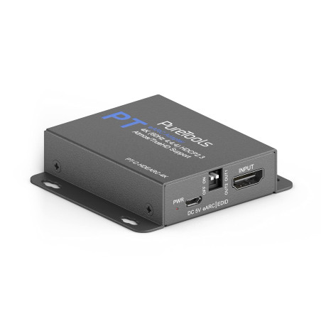 PureTools eARC Adaptateur/extracteur Audio, Bande passante 18 GO/s, 4K Ultra HD 60 Hz INCL.HDR, Sortie Audio HDMI pour eARC et A