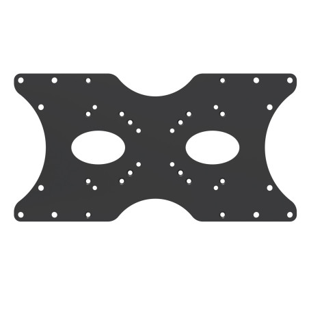 PureMounts ADAPT-B Plaque Adaptateur VESA universel pour l'Élargissement des Distances VESA, agrandit de VESA 50x50 jusqu'à 400x