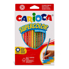 Crayons Hexagonal Supercolor - 36 Pcs
