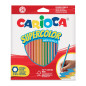 Carioca Crayons Hexagonal Supercolor - 24 Pcs