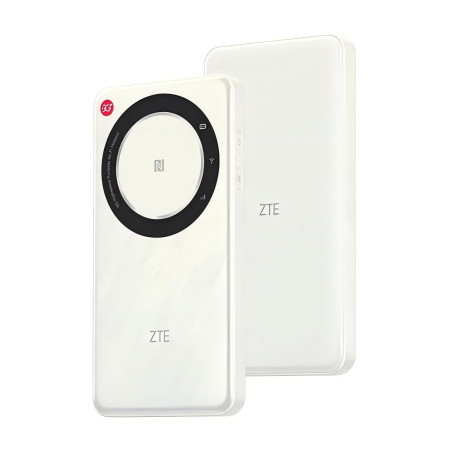 ZTE 5G Pocket WiFi U30 Air 4500mAh Type-C 867Mbps 2.4/5GHz Dual Band Portable Hotspot 5G 4G LTE Carte SIM Routeur Mobile - Blanc