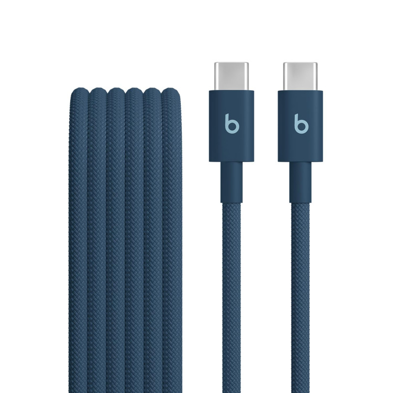 Beats USB-C vers USB-C Câble tissé, charge rapide, durable/anti-nœuds, chargeur compatible pour les appareils Apple et Android ( Beats USB-C vers USB-C Câble tissé, charge rapide, durable/anti-nœuds, chargeur compatible pour les appareils Apple et Android (