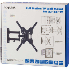 LogiLink BP0004 Support TV Mural Noir