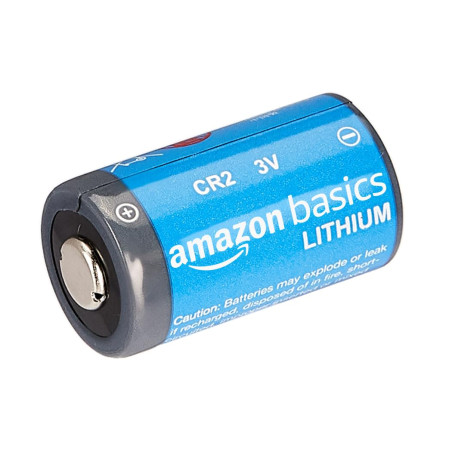 Amazon Basics Lot de 4 piles au lithium CR2, 800 mAh, 3 V, puissance longue durée