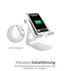 TerraTec 219728 Support en Aluminium pour Smartphone et Tablette
