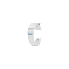 Samsung Galaxy Bracelet officiel en tissu (M/L) pour Galaxy Watch 7, bleu et blanc