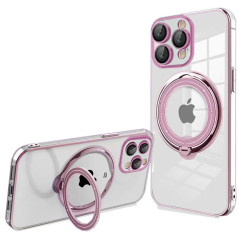 Coque Cool pour iPhone 15 Pro Magnétique Ring Rose