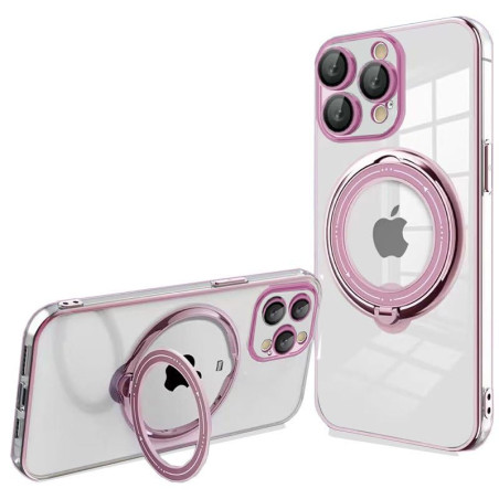 Coque Cool pour iPhone 15 Pro Magnétique Ring Rose