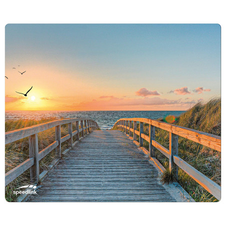 Speedlink Tapis de Souris Silk - Tapis de Souris doté d’Une Surface Textile Souple, d’Un Effet Antistatique et de propriétés de