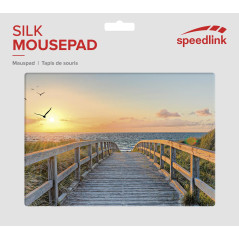 Speedlink Tapis de Souris Silk - Tapis de Souris doté d’Une Surface Textile Souple, d’Un Effet Antistatique et de propriétés de