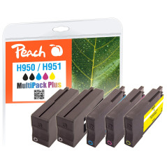Peach Lot de cartouches d'encre Compatible HP Multi-pack cyan, gelb, magenta, schwarz, schwarz