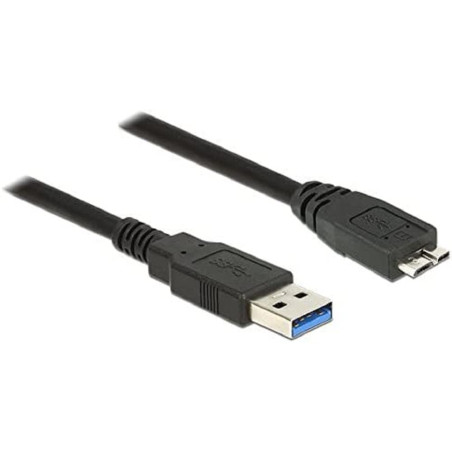 DeLOCK 85073 câble USB 1,5 m USB 3.2 Gen 1 (3.1 Gen 1) USB A Micro-USB B Noir