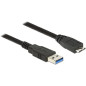DeLOCK 85073 câble USB 1,5 m USB 3.2 Gen 1 (3.1 Gen 1) USB A Micro-USB B Noir DeLOCK 85073 câble USB 1,5 m USB 3.2 Gen 1 (3.1 Gen 1) USB A Micro-USB B Noir