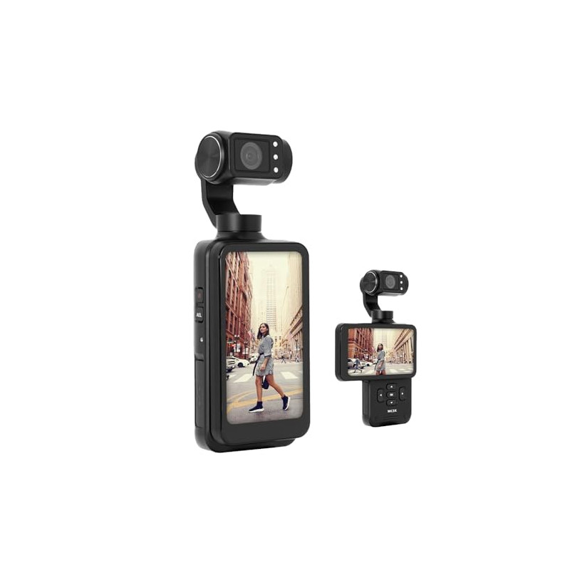 AgfaPhoto Gimbal Realimove MC3X - Caméra Stabilisateur 3 Axes 4K Ultra HD, Écran Tactile Rotatif 3,5", 20 MP, Suivi de Visage, V AgfaPhoto Gimbal Realimove MC3X - Caméra Stabilisateur 3 Axes 4K Ultra HD, Écran Tactile Rotatif 3,5", 20 MP, Suivi de Visage, V