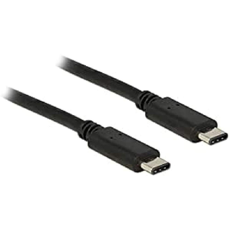 DeLOCK 0.5m USB 2.0 câble USB 0,5 m USB C Noir