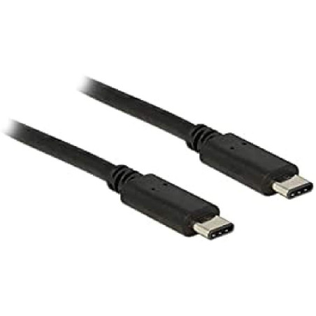 DeLOCK 0.5m USB 2.0 câble USB 0,5 m USB C Noir