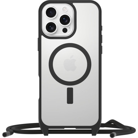 Otterbox Coque React Series Necklace MagSafe pour iPhone 16 Pro Max, Coque de Protection Ultra Fine avec Collier réglable et Amo
