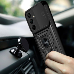 Cool Coque pour Samsung A165 Galaxy A16 / A16 5G avec Anneau Dur Noir
