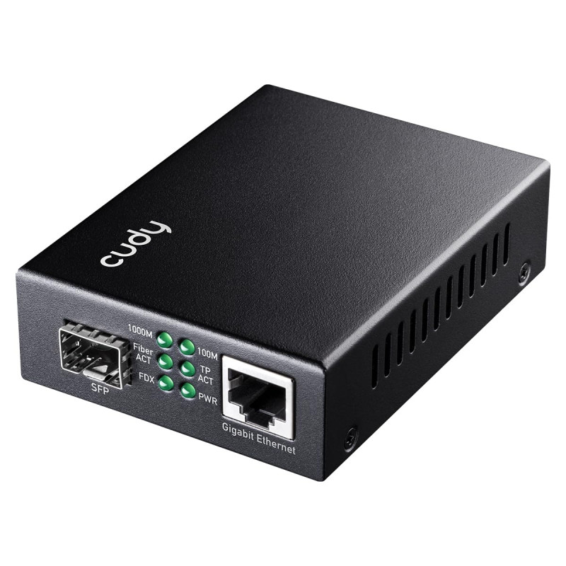Cudy MC220 Convertisseurs de Supports Gigabit Ethernet RJ45 vers SFP Gigabit Ethernet Gigabit pour Gigabit, Prise en Charge 1000 Cudy MC220 Convertisseurs de Supports Gigabit Ethernet RJ45 vers SFP Gigabit Ethernet Gigabit pour Gigabit, Prise en Charge 1000