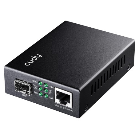Cudy MC220 Convertisseurs de Supports Gigabit Ethernet RJ45 vers SFP Gigabit Ethernet Gigabit pour Gigabit, Prise en Charge 1000