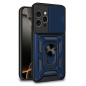 Cool Coque Rigide pour iPhone 16 Pro, avec Anneau Bleu Marine