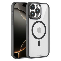 Cool Coque magnétique avec Bord Noir pour iPhone 16 Pro