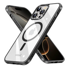 Cool Coque magnétique avec Bord Noir pour iPhone 16 Pro