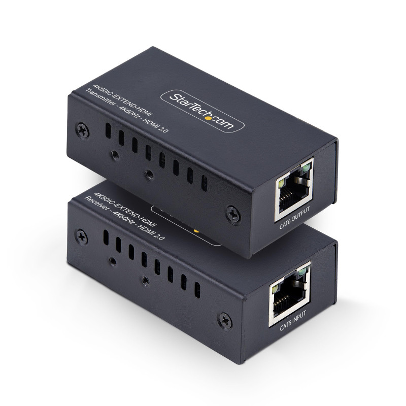 StarTech Prolongateur HDMI sur CAT5e/CAT6, 4K 60Hz, Jusqu'à 60m, Kit Émetteur et Récepteur, Alimentation par Câble StarTech Prolongateur HDMI sur CAT5e/CAT6, 4K 60Hz, Jusqu'à 60m, Kit Émetteur et Récepteur, Alimentation par Câble