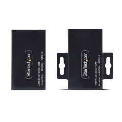 StarTech Prolongateur HDMI sur CAT5e/CAT6, 4K 60Hz, Jusqu'à 60m, Kit Émetteur et Récepteur, Alimentation par Câble