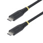 StarTech.com Câble de Charge USB-C de 2m, PD EPR 240 W (5 A), Gaine Tressée/Silicone Double Couche, Cordon USB 2.0, USB-IF