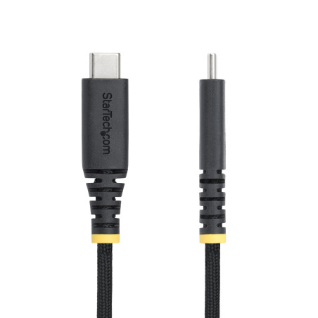 StarTech.com Câble de Charge USB-C de 2m, PD EPR 240 W (5 A), Gaine Tressée/Silicone Double Couche, Cordon USB 2.0, USB-IF