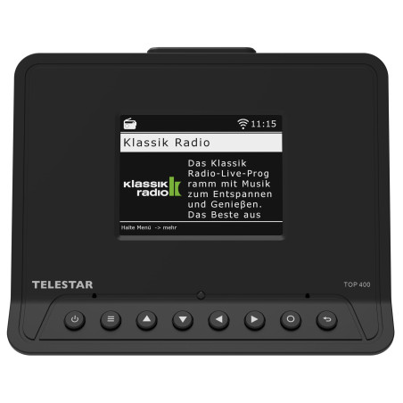 TELESTAR Top 400 - Adaptateur Hi-FI (Adaptateur pour moderniser la Radio Internet, Dab+, Services de Streaming, Bluetooth Audio-