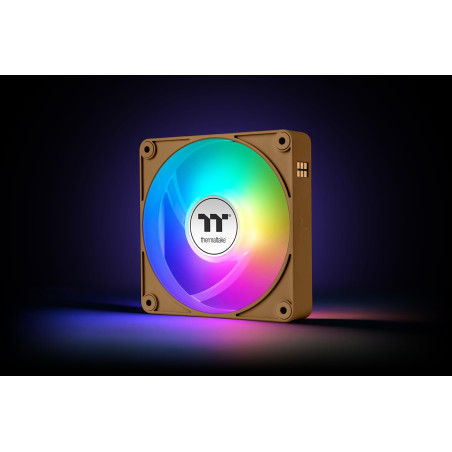Thermaltake CT120 EX ARGB Sync|120mm|Pack de 3|Connexion en série magnétique MagForce 2.0|PWM 500-2000 TR/Min|9 LED adressables|
