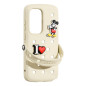 Samsung Crocs Coque en Silicone Galaxy S25 Ultra, 2 Charms Jibbitz Originaux Inclus, Beige Samsung Crocs Coque en Silicone Galaxy S25 Ultra, 2 Charms Jibbitz Originaux Inclus, Beige