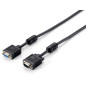 equip VGA Verlängerungscable 3+7 HDB15, AWG30, 5m, noir