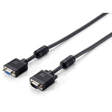 equip VGA Verlängerungscable 3+7 HDB15, AWG30, 5m, noir