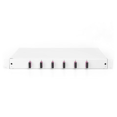 DIGITUS boîte d'épissure Fibre Optique 6 couplages - SC - OM4-1U - 19 Pouces - Multi-Mode Simplex - avec Cassette d'épissure - M