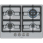 Bosch PGH6B5K90 Série 4 Plateau Cuisson à Gaz, Brûleur Wok : Puissance jusqu'à 3,3 Kw, Grilles en fonte, Acier, 60 Cm, 3 zones + Bosch PGH6B5K90 Série 4 Plateau Cuisson à Gaz, Brûleur Wok : Puissance jusqu'à 3,3 Kw, Grilles en fonte, Acier, 60 Cm, 3 zones +